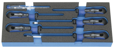 HEYTEC Module* Kit de tournevis, 6 pièces, noir / bleu