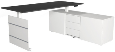 Kerkmann poste de travail complet Déplacer 3, blanc / anthracite