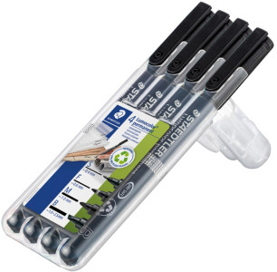 STAEDTLER Lumocolor Marqueur permanent 313S/318F/317M/314B