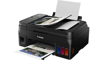 Canon Pixma G4511 Imprimante jet d'encre couleur multifonction à réservoir d'encre rechargeable