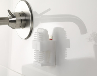 tesa Powerstrips Pastille adhésive SMALL WATERPROOF, blanc