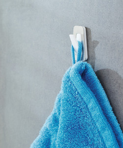 tesa Powerstrips Crochet Duo WATERPROOF, métal/plastique