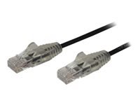 Startech : 0.5M SLIM CAT6 cable - BLACK SNAGLESS - 28 AWG COPPER WIRE