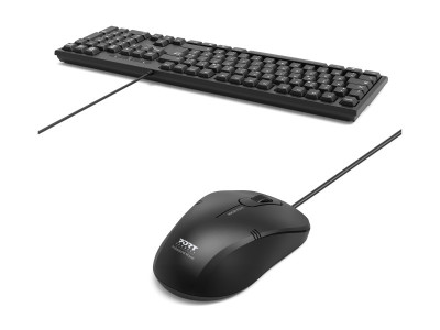 Port Technology : pack KEYBOARD MOUSE WIRED 2 1 KEYBOARD