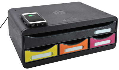 EXACOMPTA Module de classement TOOLBOX MINI QI, 4 tiroirs,