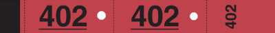 ELVE Bloc vestiaire, 50 feuillets de 3 coupons, rouge