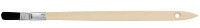 WESTEX Pinceau plat soie naturelle noire, 20 mm, courbé WESTEX Pinceau plat soie naturelle noire, 20 mm, courbé