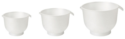 GastroMax Bol mélangeur, blanc, set de 3