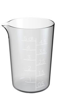 GastroMax Bol mesureur, 0,3 litre, transparent