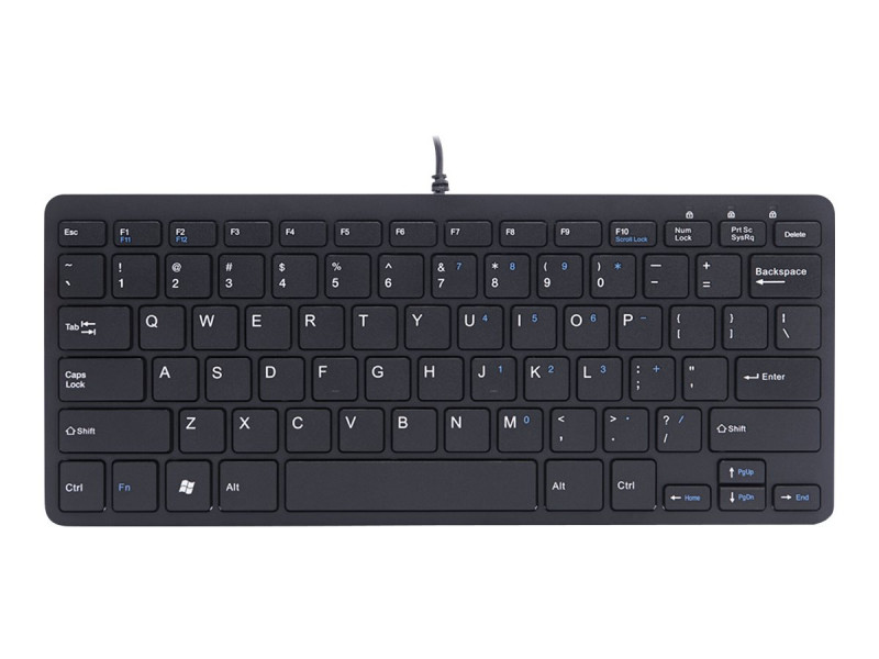 R-Go Tools : R-GO COMPACT KEYBOARD US LAYOUT QWERTY BLK WIRED US