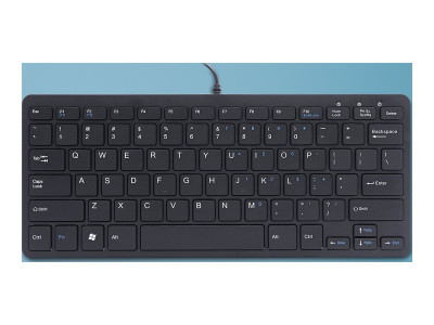 R-Go Tools : R-GO COMPACT KEYBOARD US LAYOUT QWERTY BLK WIRED US