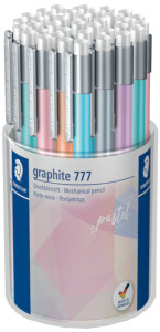 STAEDTLER Porte-mine graphite 777 pastel, pot de 36