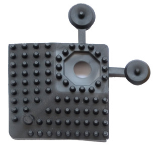 Miltex Eckstück Yoga Ultra Grip, 60 x 60 mm, schwarz