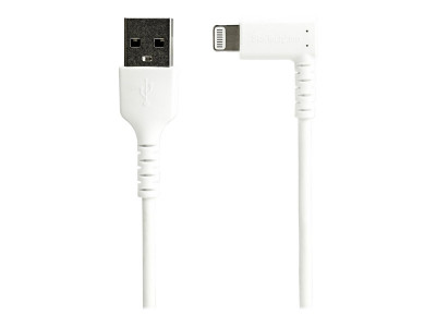 Startech : 2M ANGLED LIGHTNING TO USB CABLE-APPLE MFI CERTIFIED-WHITE