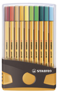 STABILO Feutre à pointe fine point 88, ColorParade de 20 pcs