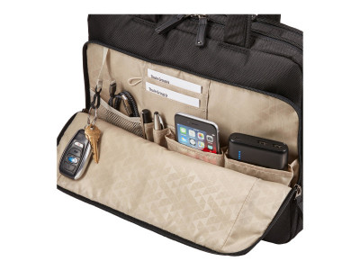 Case Logic : NOTION 14IN SLIM BLACK BRIEFCASE