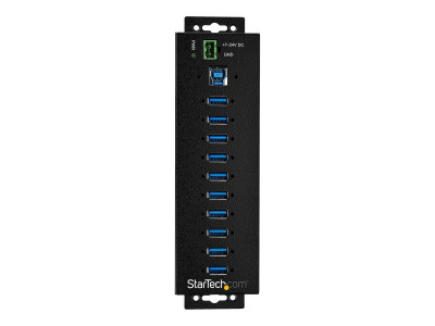 Startech : 10-P INDUSTRIAL USB 3.0 HUB W/ EXT POWER ADPTR ESD 350W SURGE P