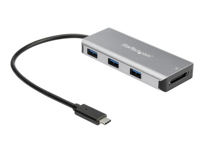 Startech : 3-PORT USB-C HUB avec SD card READER-10GB - 3X USB-A 1X USB-C