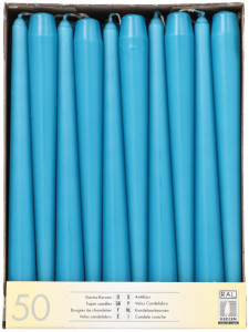 PAPSTAR Bougie de chandelier, 22 mm, pack de 50, vert foncé