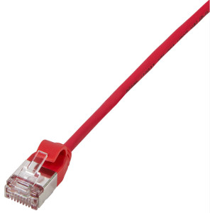 LogiLink Patchkabel Ultraflex, Kat. 6A, U/FTP, 0,3 m, rot