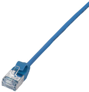 LogiLink Patchkabel Ultraflex, Kat. 6A, U/FTP, 1,0 m, blau