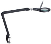 Lampe loupe LED MAULmakro, pied à pince, blanc Lampe loupe LED MAULmakro, pied à pince, blanc