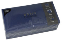 Serviettes cocktail PAPSTAR, 240 x 240 mm, 3 plis, bleues