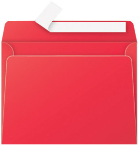 Pollen by Clairefontaine Enveloppes C5, rouge groseille