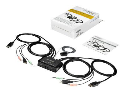 Startech : 2 PORT USB 4K60HZ DISPLAYPORT KVM SWITCH - OS INDEPENDENT