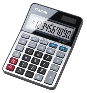 Canon Calculatrice de table LS-102 TC, alimentation par pile
