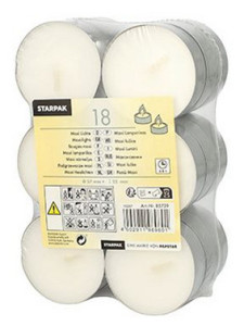PAPSTAR Maxi-Teelichte, Durchmesser: 57 mm, weiß