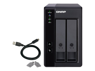 Qnap : TR-002 2BAY EXP UNIT / DAS 1X USB 3.1 GEN2 TYPE C