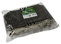 Pailles en papier PAPSTAR « pure », 210 mm, noires