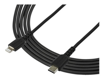 Startech : 2M USB C TO LIGHTNING cable BLACK - ARAMID FIBER