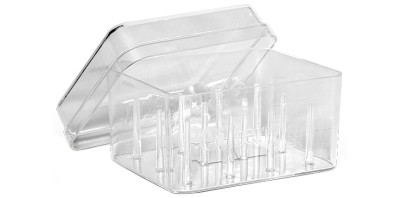 Gütermann Nähfaden-Box, für 12 Spulen, transparent