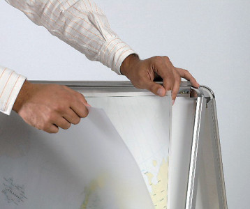 Bi-Office Porte-affiches, cadre en aluminium, 461 x 884 mm