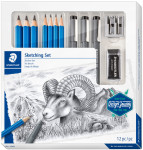 STAEDTLER Kit de dessin Sketching Design Journey, 12 pièces STAEDTLER Kit de dessin Sketching Design Journey, 12 pièces