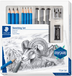 STAEDTLER Kit de dessin Sketching Design Journey, 12 pièces