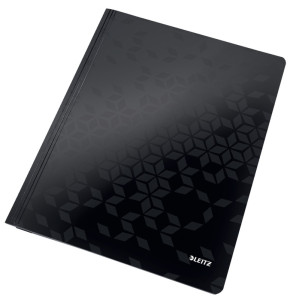 LEITZ Schnellhefter WOW, DIN A4, Karton, schwarz