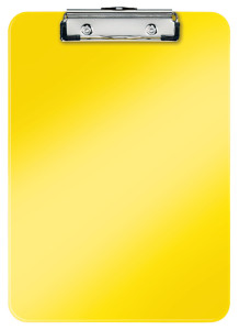 LEITZ Klemmbrett WOW, Polystyrol, weiß-metallic