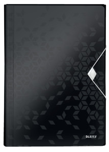 LEITZ Projektmappe WOW, A4, PP, 6 Fächer, schwarz-metallic