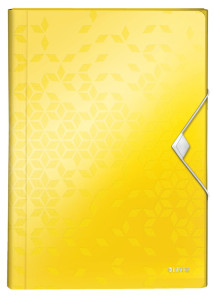LEITZ Projektmappe WOW, A4, PP, 6 Fächer, schwarz-metallic