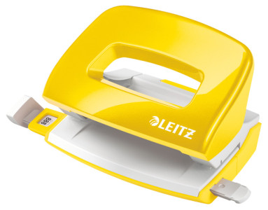 LEITZ Locher Mini Nexxt WOW 5060, gelb-metallic, im Karton