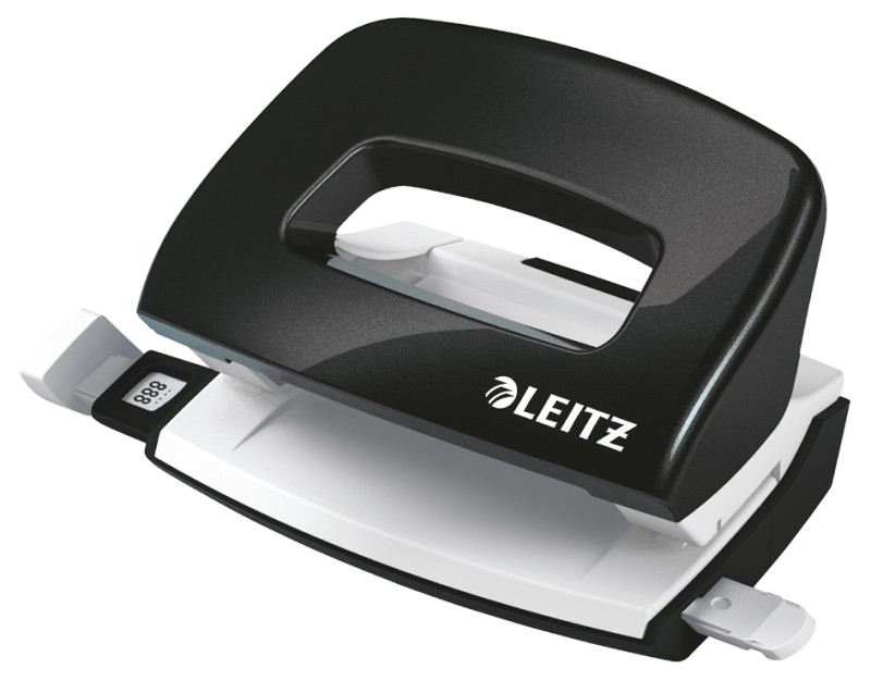 LEITZ Locher Mini Nexxt WOW 5060, schwarz-metallic, Karton