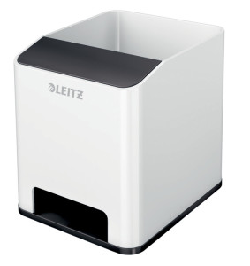 LEITZ Sound Stifteköcher WOW Duo Colour, 2 Fächer, gelb