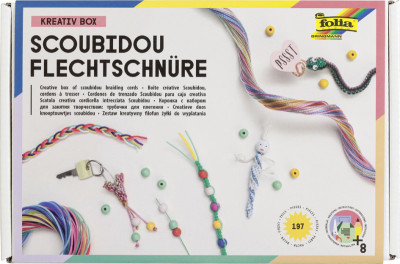 folia Flechtschnüre-Bastelset, 197 Teile