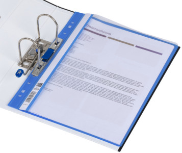 Oxford Chemise de rangement à lamelles, A4, PP, rouge