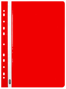 Oxford Chemise de rangement à lamelles, A4, PP, rouge