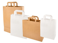 PAPSTAR Sac en papier, 360 x 220 x 100 mm, blanc