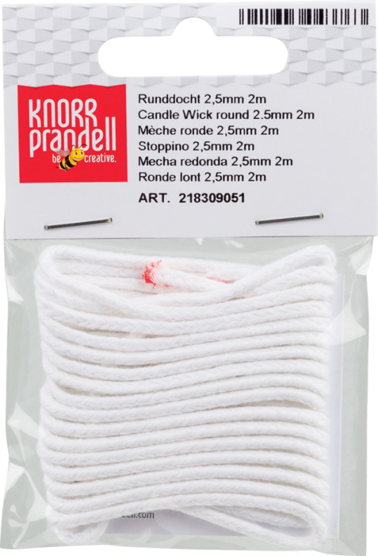 KNORR prandell Mèche ronde pour bougie, diamètre: 2,5 mm